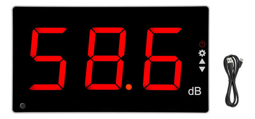 Medidor De Nível De Som Digital Montado Na Parede Com Lcd E