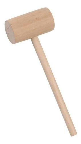 Par Mini Martillos De Madera 15 Cm De Largo Plano /conico