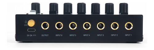 Mezclador De Audio Mixer Mini Bass Para Extensión De Línea D