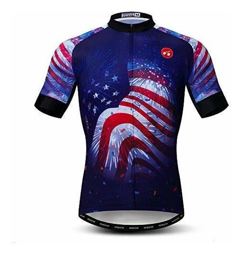 Men's Cycling Jerseys Tops Biking Shirts Short Sleeve Full Z