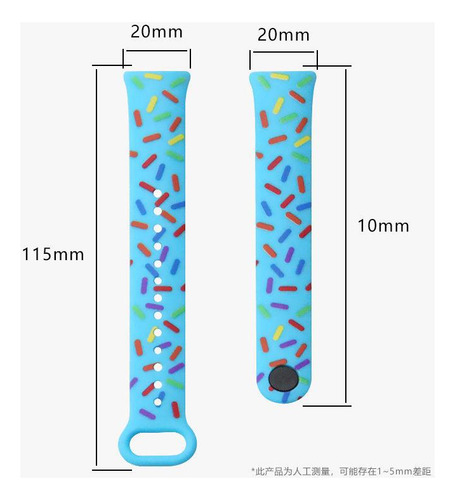 Correa De Reloj Con Estampado Para Xiaomi Mi Band, Pulsera De Silicona, Accesorios Para Reloj Inteligente Para Mi Band