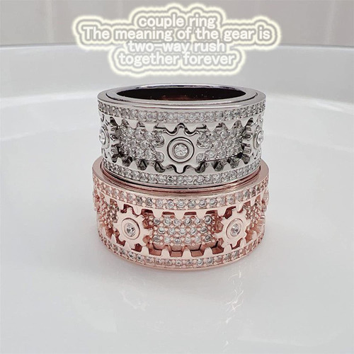 Anillo Giratorio 3d Geométrico Para Hombres Y Mujeres