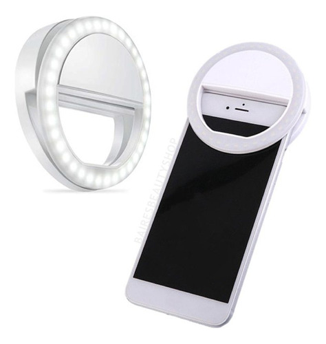 Aro Luz Led Selfie Celular Anillo Recargable 3 Intensidades