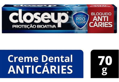 Pasta de dentes Closeup Proteção Bioativa Bloqueio Anticáries Menta Refrescante  em creme 70 g