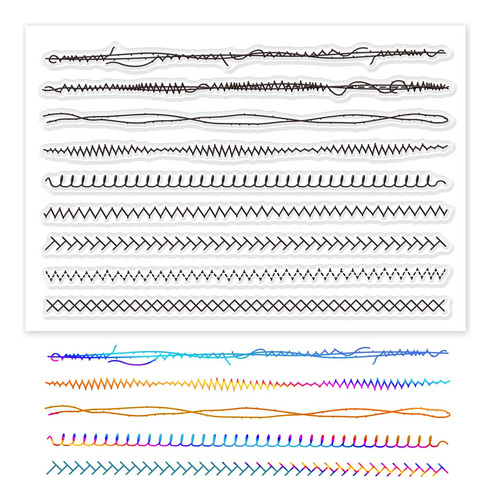 Sellos De Silicona Hilos De Coser Líneas Transparentes...