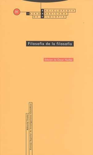 Libro Filosofía De La Filosofía. Eiaf No.31