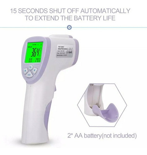 Termómetro Infrarrojo Digital Para Cuerpo U Objeto Hrx-t1803