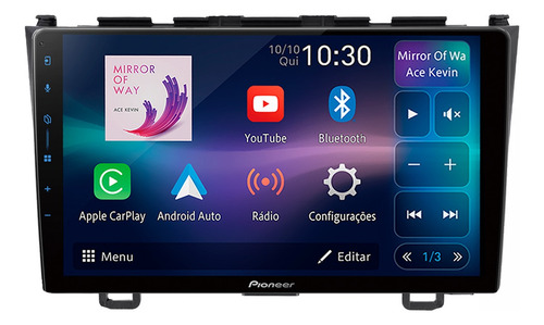 Multimidia Pioneer Honda Crv 05/11 9p Carplay Android