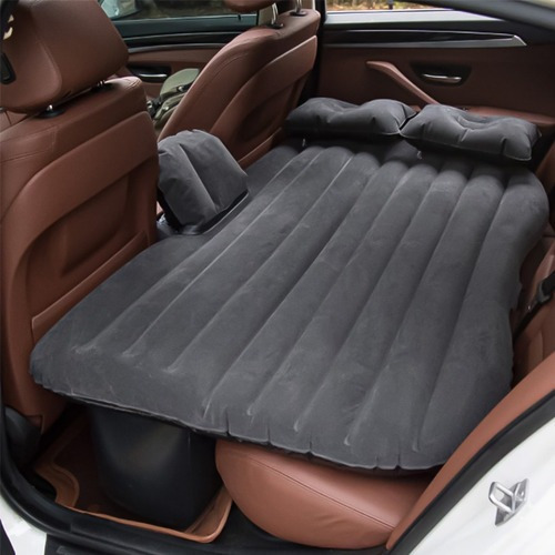 Imagen 3 de 9 de Colchón Inflable Para Auto Inflador 12v Y 2 Almohadas