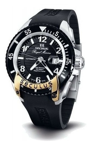 Reloj Seculus 3441.7.2824 Sil Ssy Para Caballero Correa De Caucho