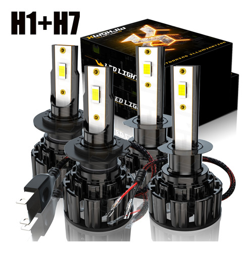 Kit De Conversión De Faros Led H1 Y H7 Csp 6000k, 4 Piezas