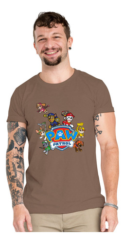 Polera Paw Patrol Cachorros Team Algodon Organico Wiwi