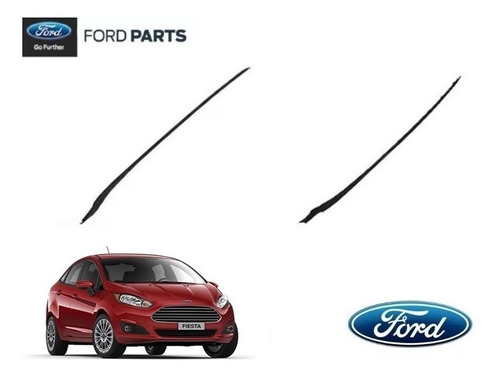 Par Molduras Parabrisas Ford Fiesta 2018 Original