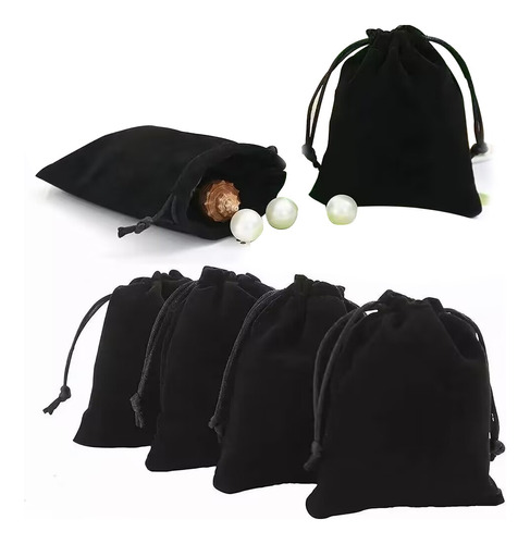 25pcs Mini Bolsas De Terciopelo Con Cordón Para Regalo 7*9cm