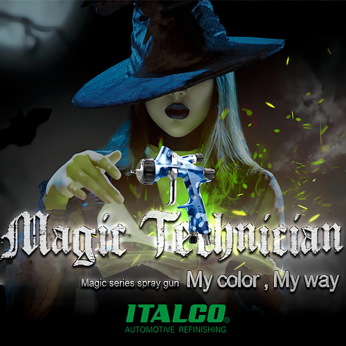 Pistola De Pintura Magic Technician 8 Bico Italco 1.4mm