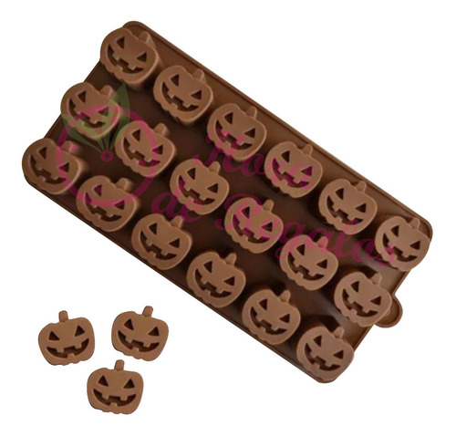 Molde De Silicona Calabazas Halloween Chocolate Bombones