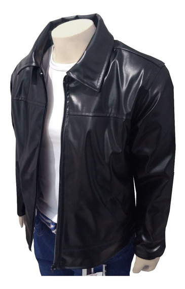 jaqueta de couro juvenil masculina