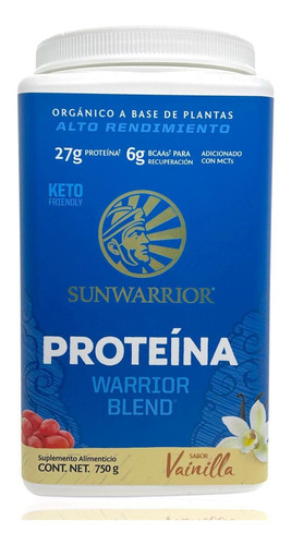 Proteína Vegana Sunwarrior Blend Vainilla 750 Grs Keto