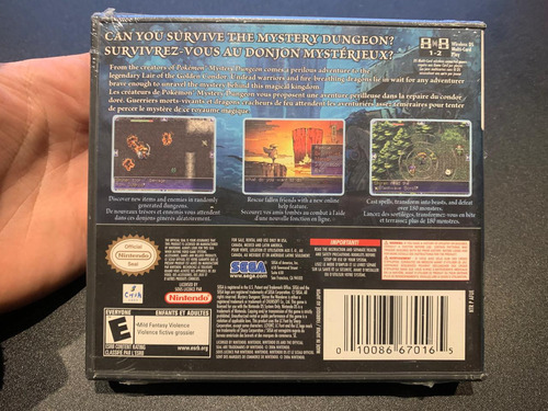Mystery Dungeon: Shiren The Wanderer Nintendo Ds Nuevo (Usado)