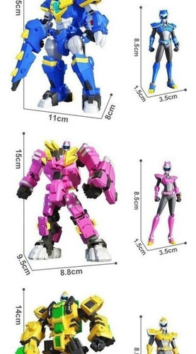 Hc 2024 Mecha Warrior Robot Mini Agente Super Dinosaur