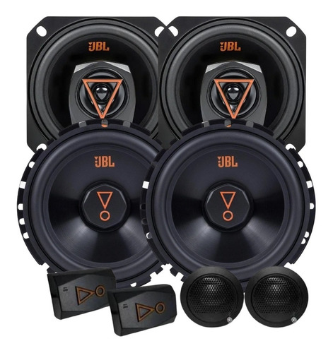 Kit Duas Vias Jbl Multisystem 62vms80 + Par Falante 4trms80