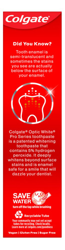 Pasta De Dientes Colgate Optic White Pro Series 5% Hydrogen