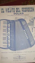 Comprar Antigua Partitura Para Acordeon El Viejito Del Acordeon