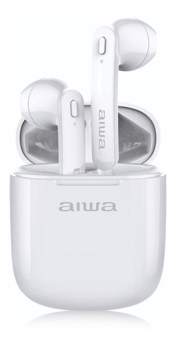 Audífonos Aiwa Inalámbricos Tipo Tws Bluetooth Aw-9tws Blan
