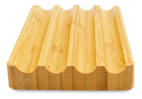 Jabonera Bambu Linea Oklahoma 12x12cm Bamboo Calidad Premium