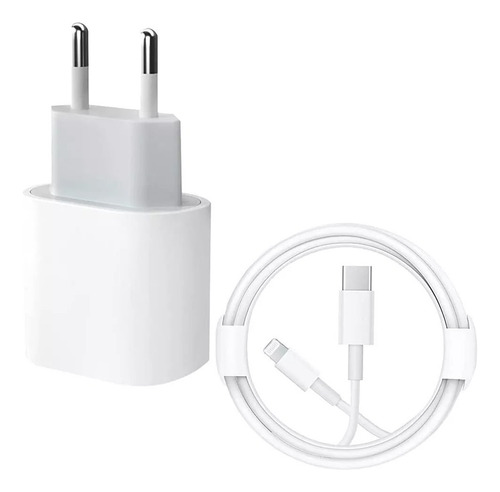 Cargador 20w Compatible Con iPhone Cable Usb-c A Lightning