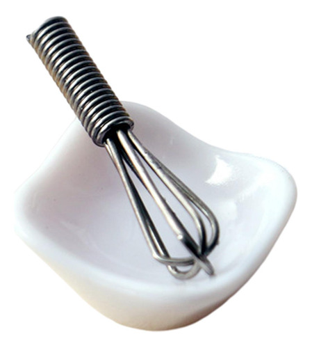 6x 1/12 Eggbeater Egg Bowl Espátula Modelo Set Escena De