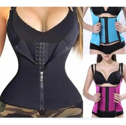 Faja Reductora Musculosa Corset Y Cierre Térmica 