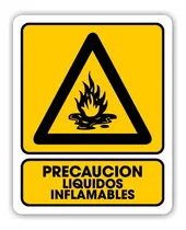 Comprar Señalamiento Precaución Líquidos Inflamables 20x25 