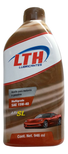 Aceite Mineral Multigrado Lth 15w40 Motor Gasolina 946ml