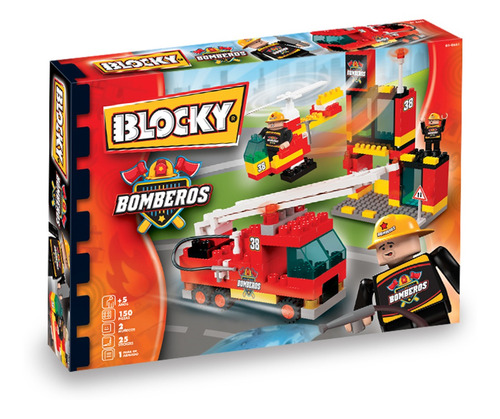 Rasti Set Blocky Dinos + Bomberos + Policías 450 Pzs C