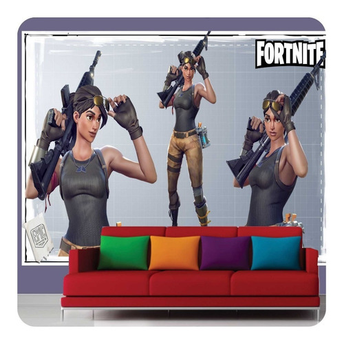 Papel Parede Adesivo Game Fortnite Battle Royale Exclusivo +