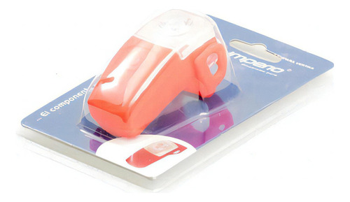 Luz Led Roja Impermeable De Bicicleta Con 3 Funciones Color Rojo