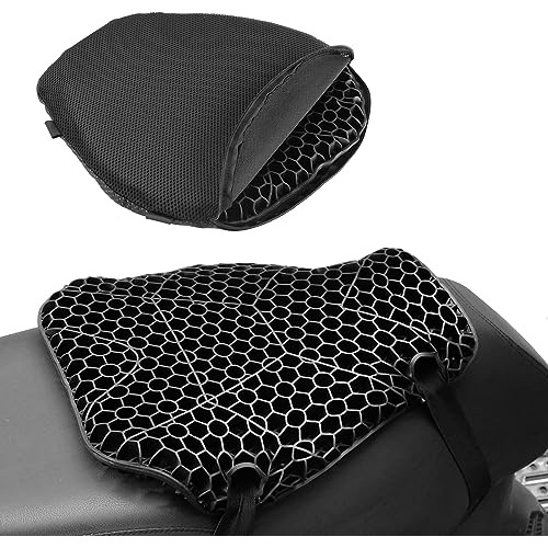 Universal Motorcycle Seat Cushion,3d Honeycomb Shock Ab...