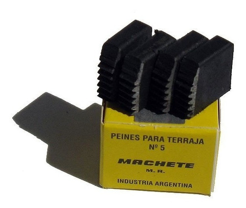 Peine P/terraja Nº5 Machete 4 Piezas 1 Bspt