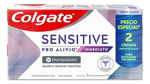 Pasta Dental Colgate Sensitive Pro Alivio Inmediato 2 Pzas D