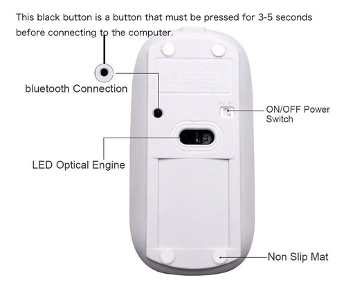 Skook Raton Bluetooth Recargable Para Macbook Pro Macbook...