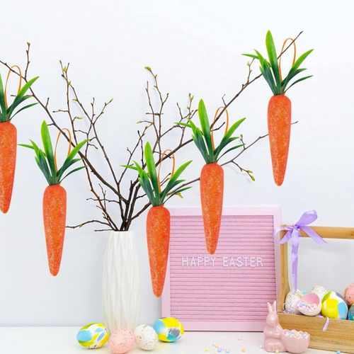 Adorno De Zanahoria Con Forma De Conejo De Pascua, Relleno D