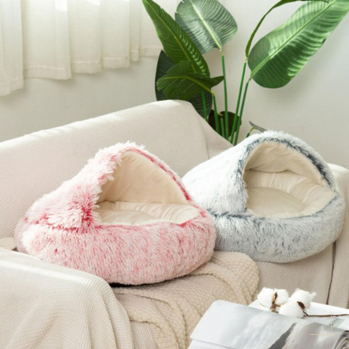Th1 Cama Para Mascotas, Redonda, Suave, De Felpa, Nido,
