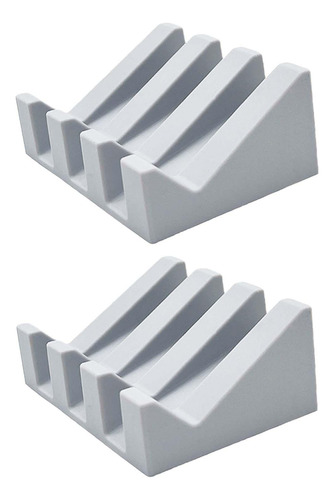 2 X 2 Jaboneras Para Baño, Bandeja De Drenaje De Agua, Gris