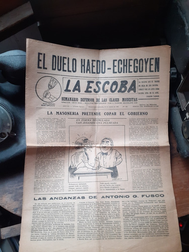 Antiguo Semanario La Escoba 1961 Nº 128