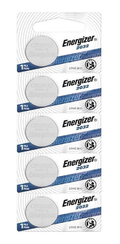 5 Pilas Cr2032 Energizer 3v Litio Glucometro Balanza Alarmas