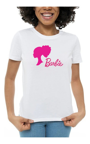 T-shirt Camiseta Barbie Afro Negra Modinha Blusa Feminina