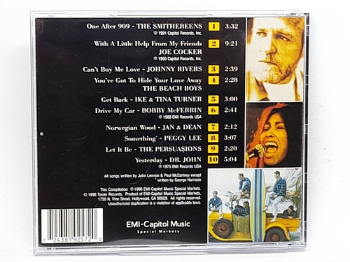 Cd The Beatles Tribute A Tower Records Importado Us -hgo--s
