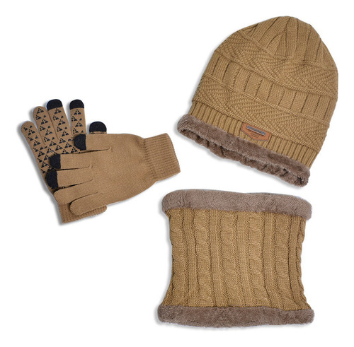 Set De 3 Piezas For Niños, Gorro, Bufanda Y Guantes De Poli