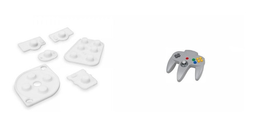 Goma Silicona Conductora Compatible Con Control Nintendo 64